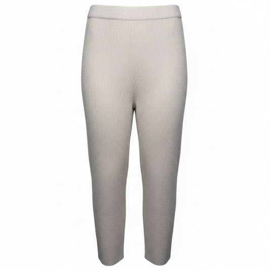 Cozy Chic Ultra Lite Ribbed Cropped Pants By Barefoot Dreams In Sand Dune, Size: 2X