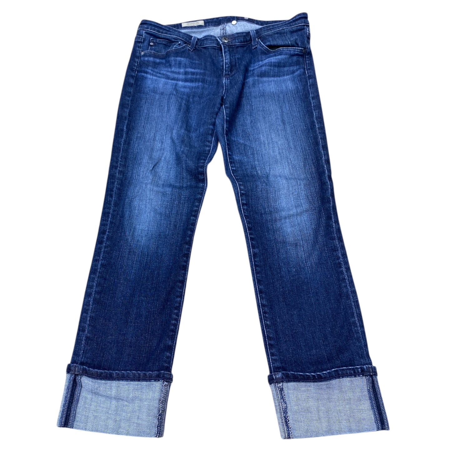 Jeans Cropped By Adriano Goldschmied In Blue Denim, Size:6