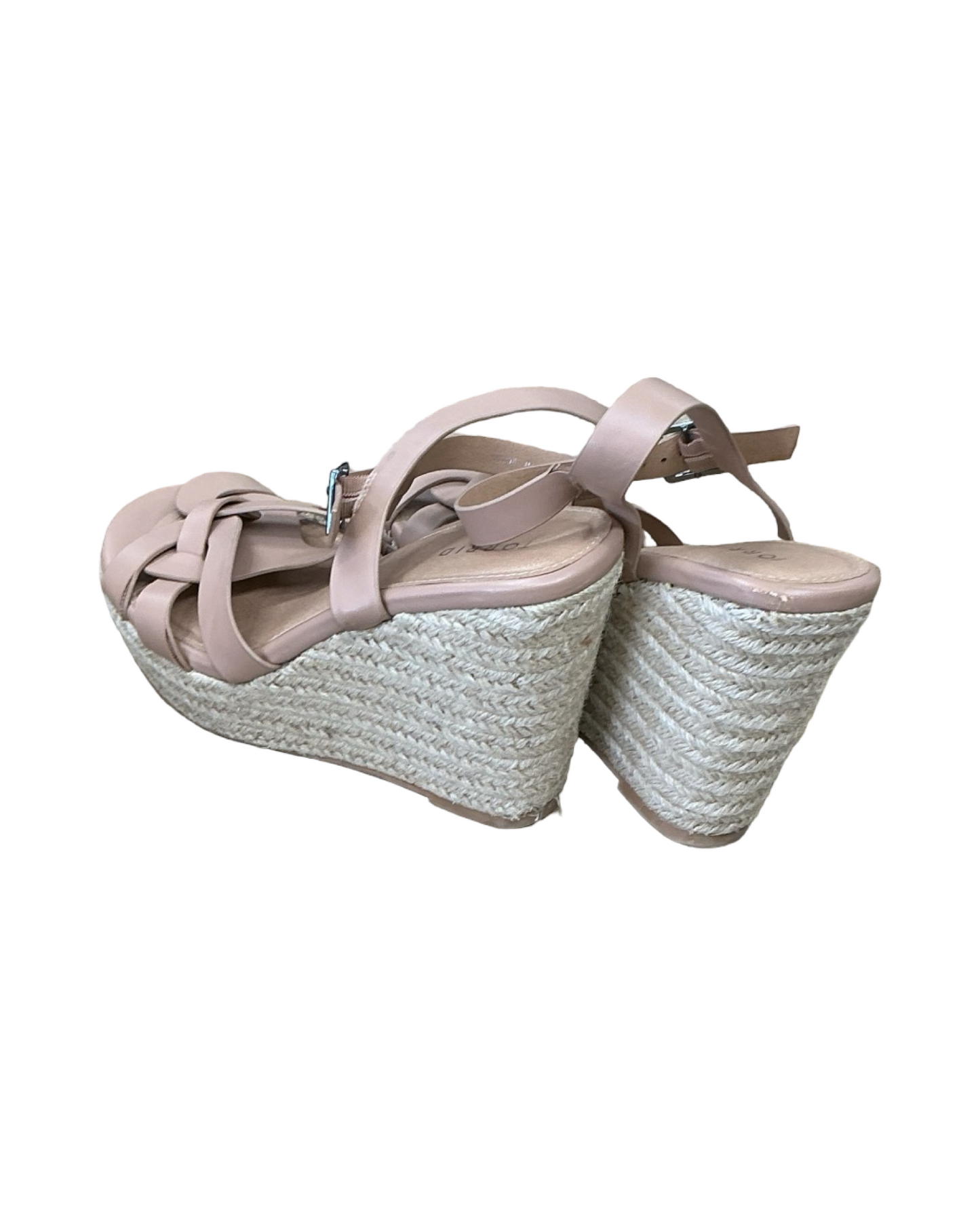 Sandals Heels Wedge By Torrid In Beige, Size:10.5