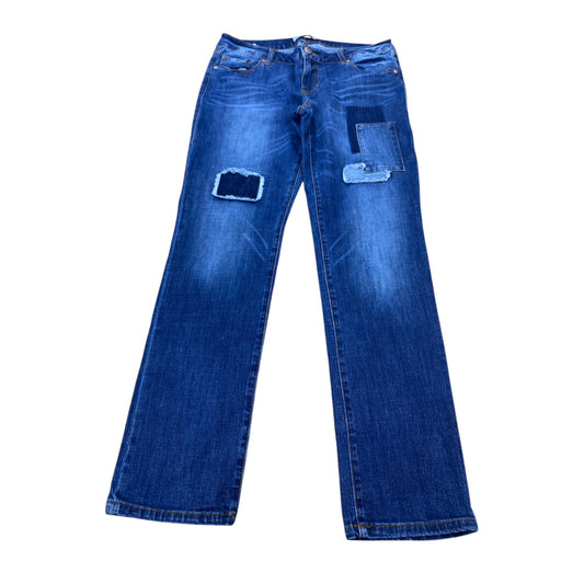 Jeans Boyfriend By Cabi In Blue Denim, Size:10
