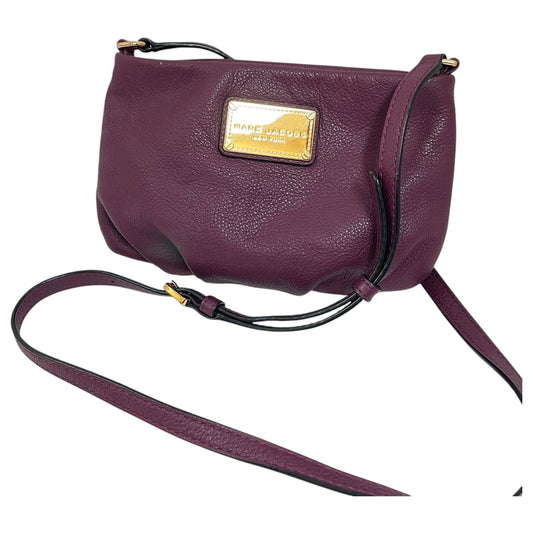 Crossbody Luxury Designer By Marc Jacobs In Purple, Size:Small