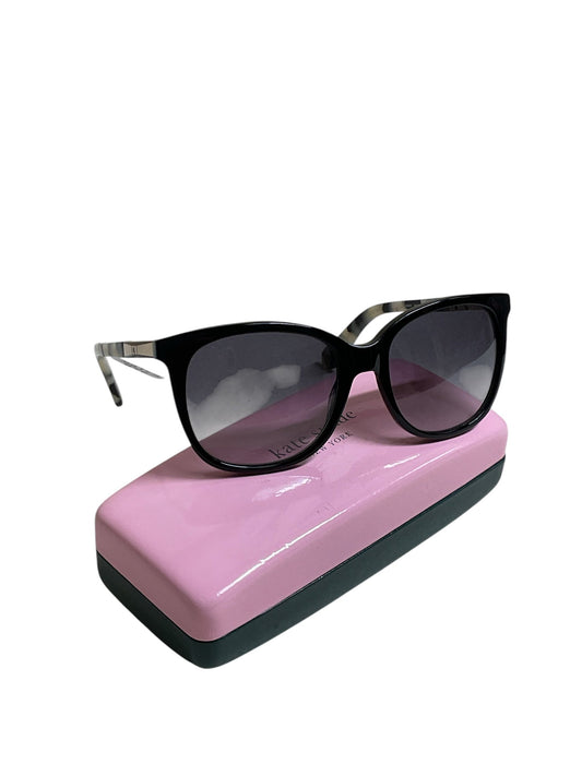 Sunglasses Designer By Kate Spade In Black & Gold