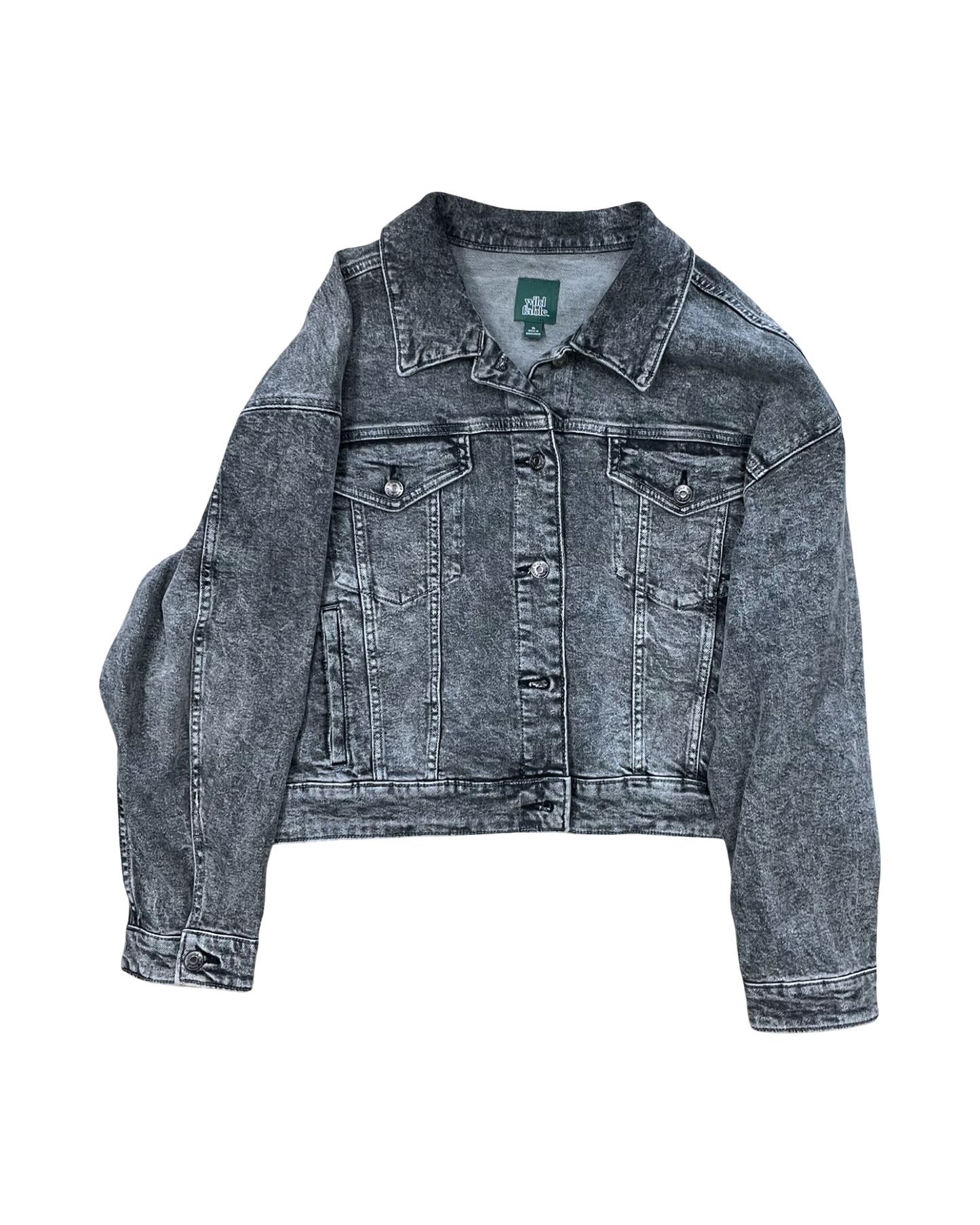 Jacket Denim By Wild Fable In Black Denim, Size:Xl