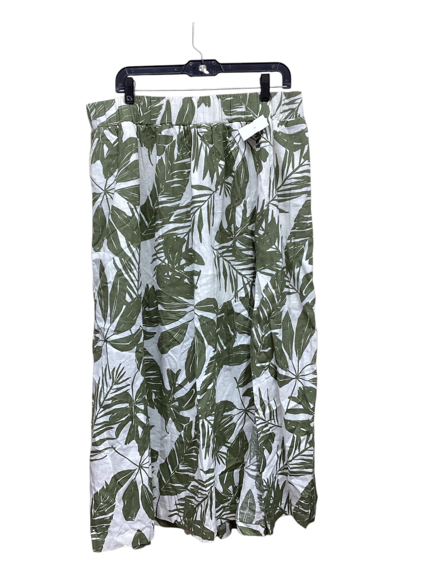 Skirt Set 2pc By Abercrombie And Fitch In Green & White, Size: Xl