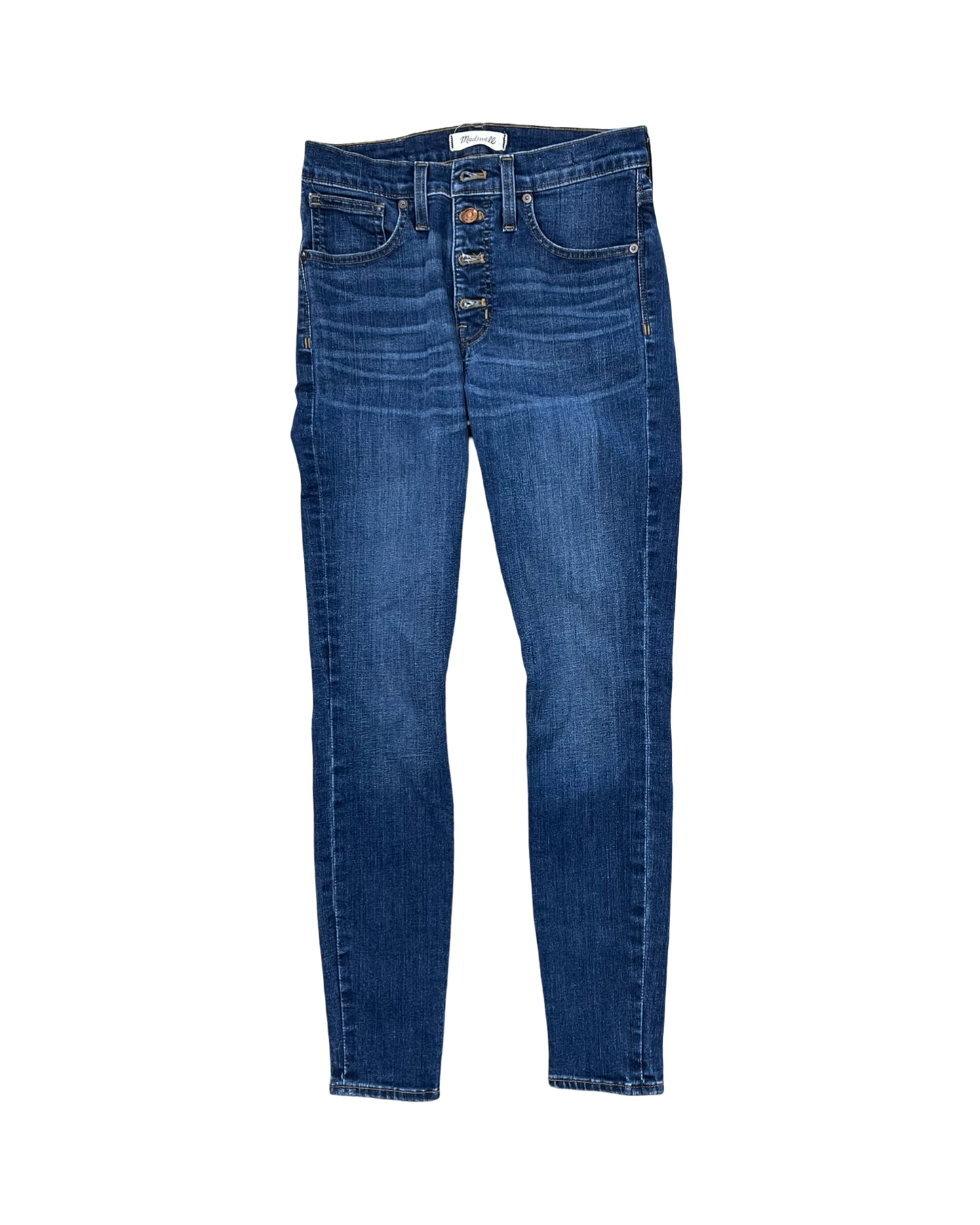 Jeans Skinny By Madewell In Blue Denim, Size:4