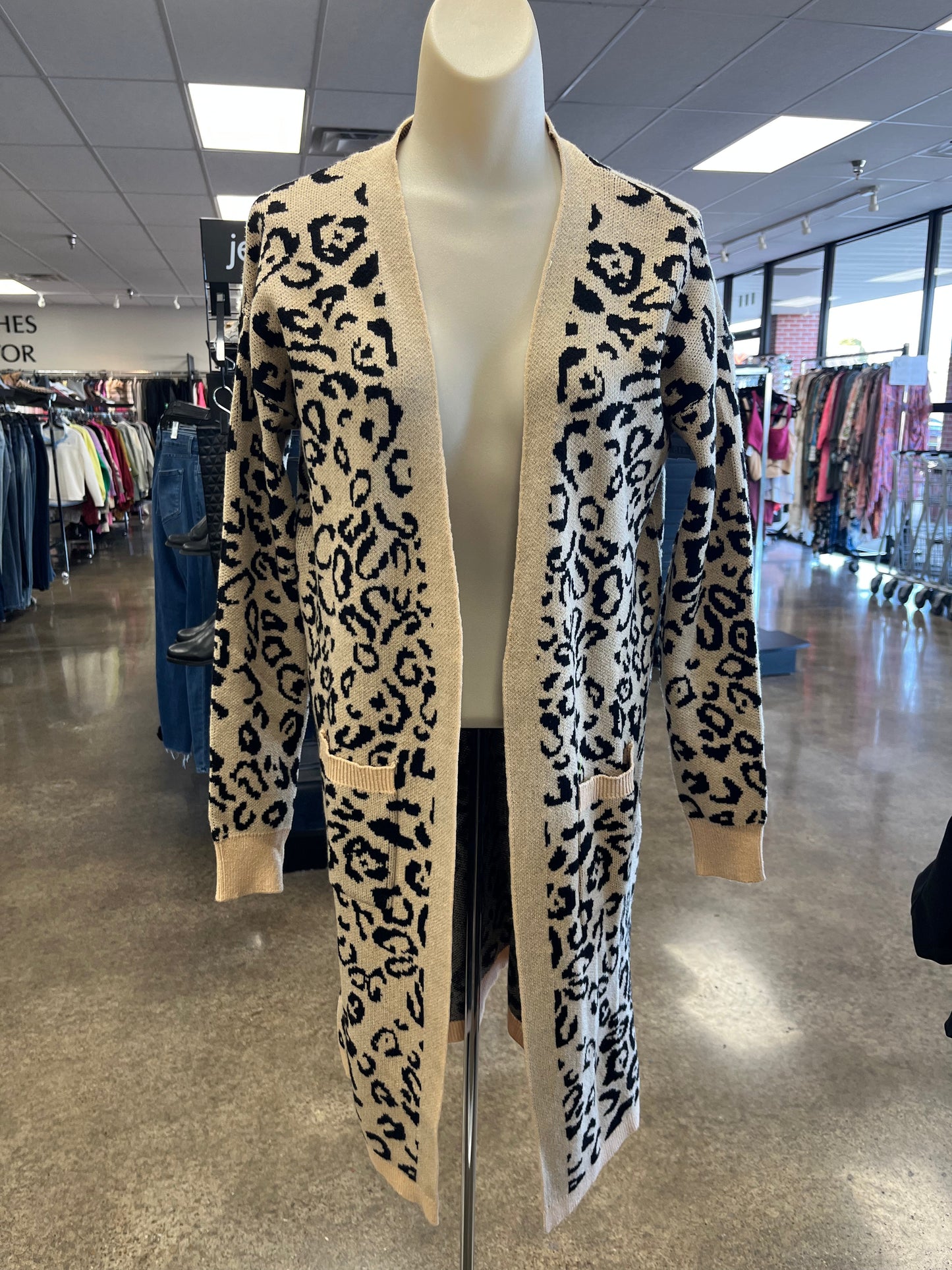 Cardigan By Fashion Nova In Animal Print, Size:S