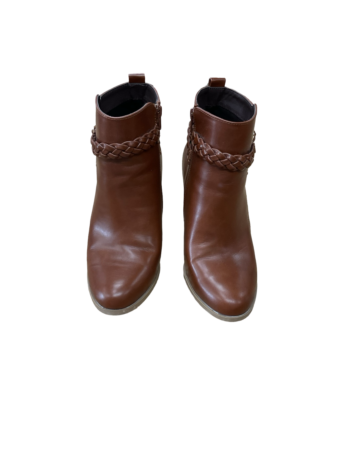 Boots Ankle Heels By American Eagle In Brown, Size:9
