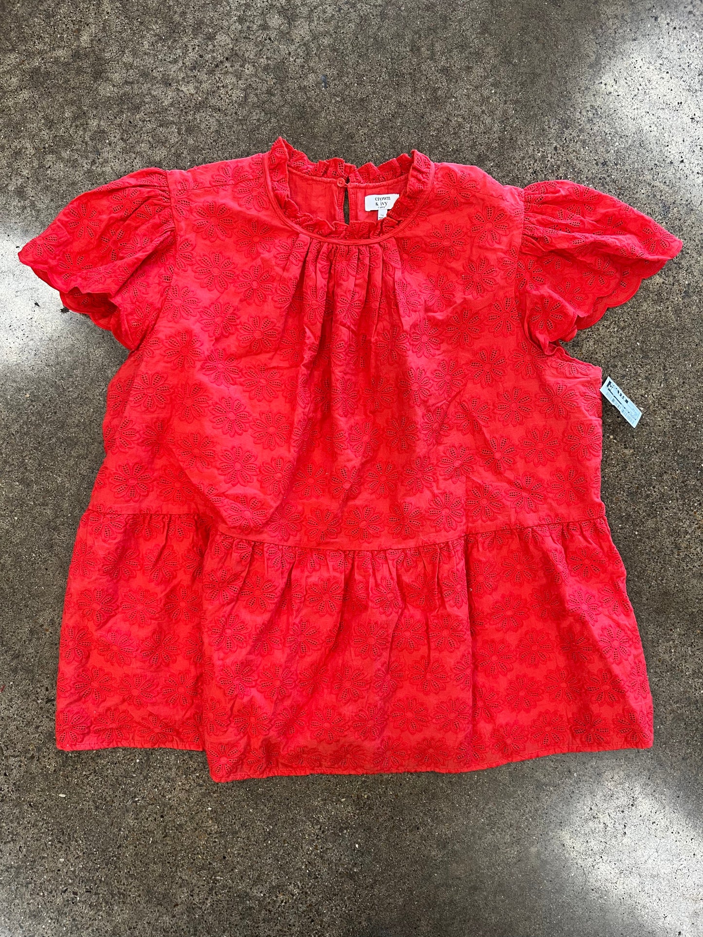 Top Ss By Crown And Ivy In Red, Size:3X