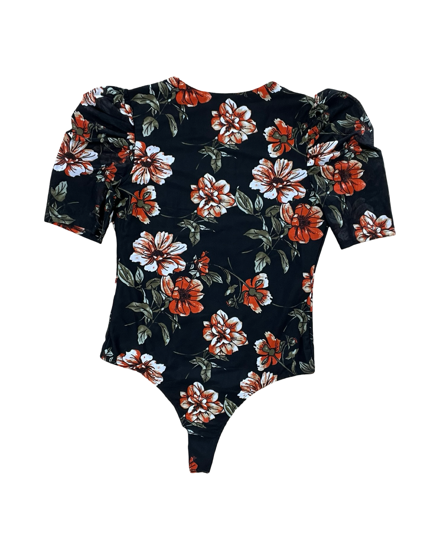 Bodysuit By Ember In Black & Orange, Size:M