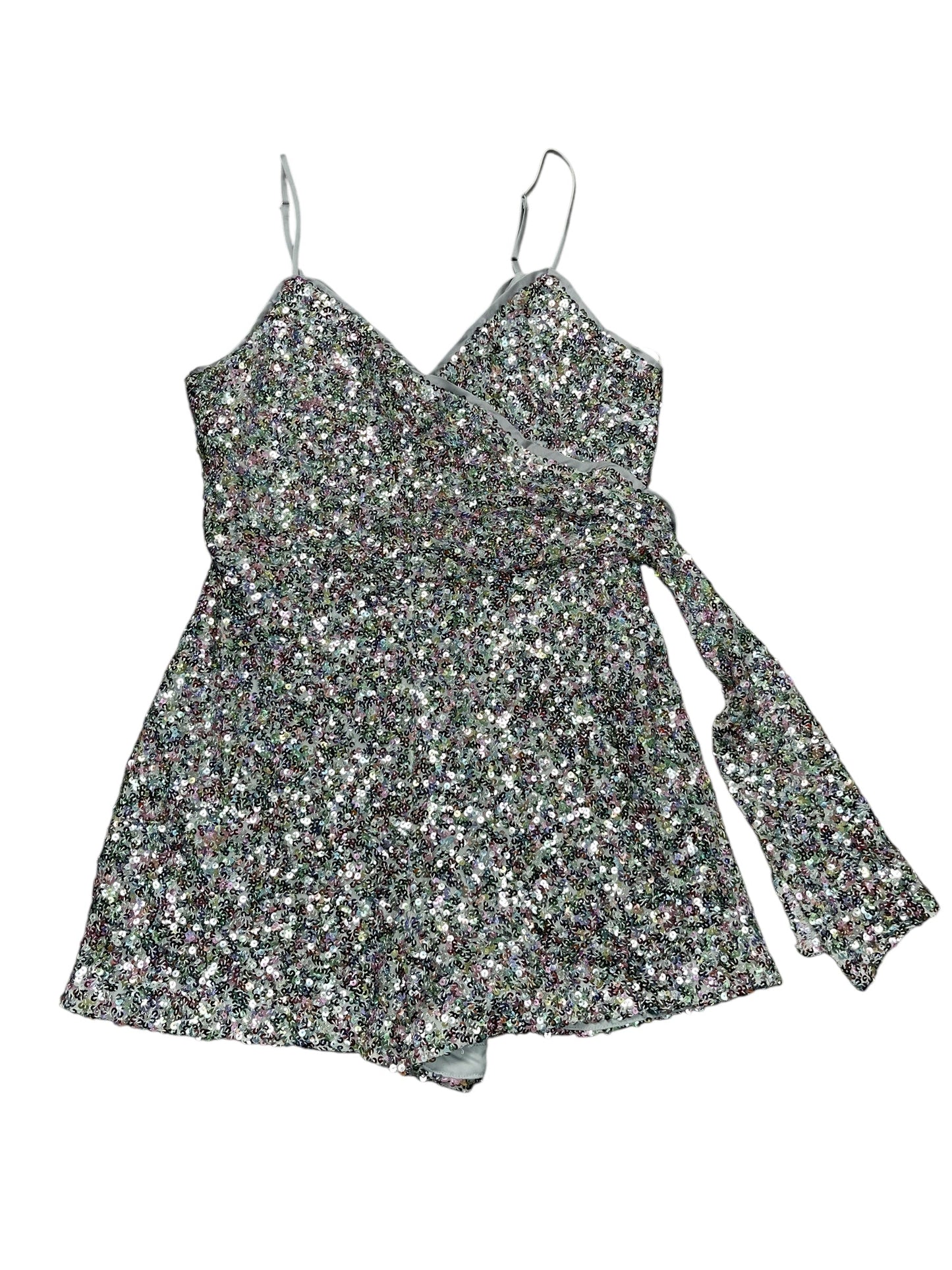 Romper By Lulus In Silver, Size:M