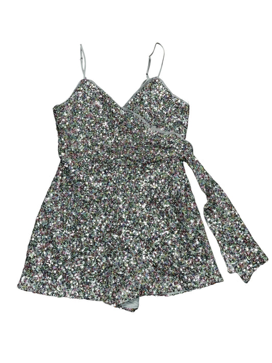 Romper By Lulus In Silver, Size:M