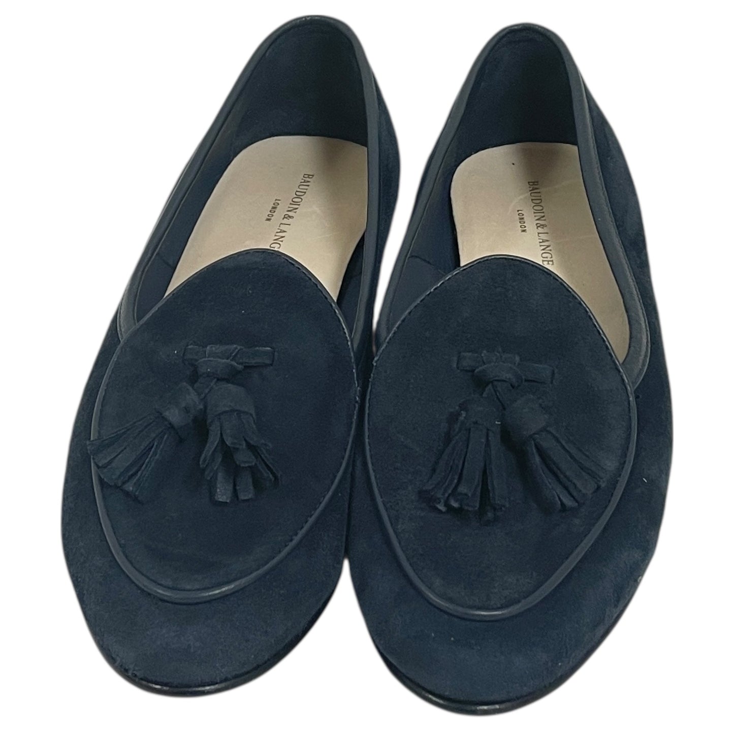 Shoes Flats By BAUDOIN & LANGE In Blue, Size:6.5
