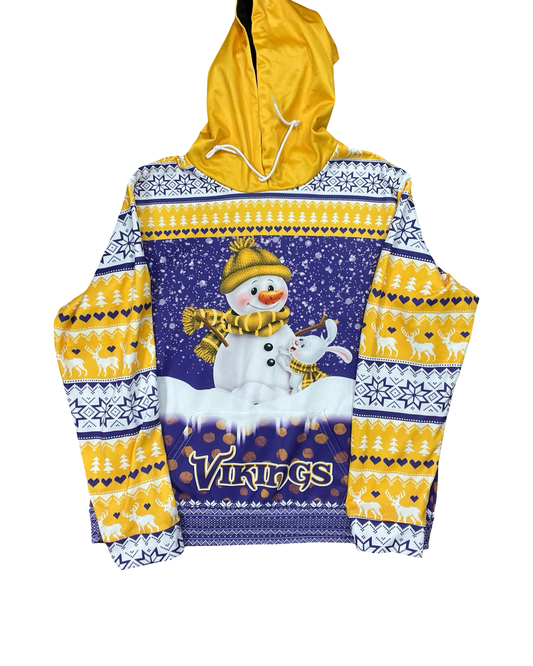 Sweatshirt Hoodie By Clothes Mentor In Purple & Yellow, Size:Xl
