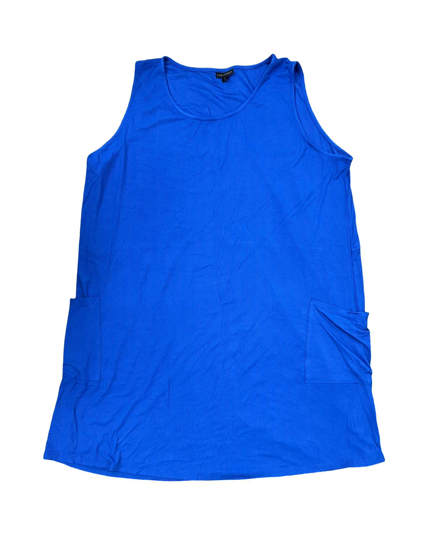 Dress Casual Short By Coco And Carmen In Blue, Size:1X