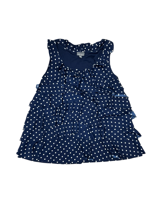 Top Sleeveless By Roz And Ali In Polkadot Pattern, Size:3X