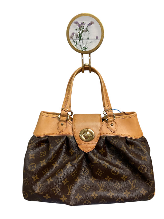 Handbag Luxury Designer By Louis Vuitton In Brown, Size:Medium