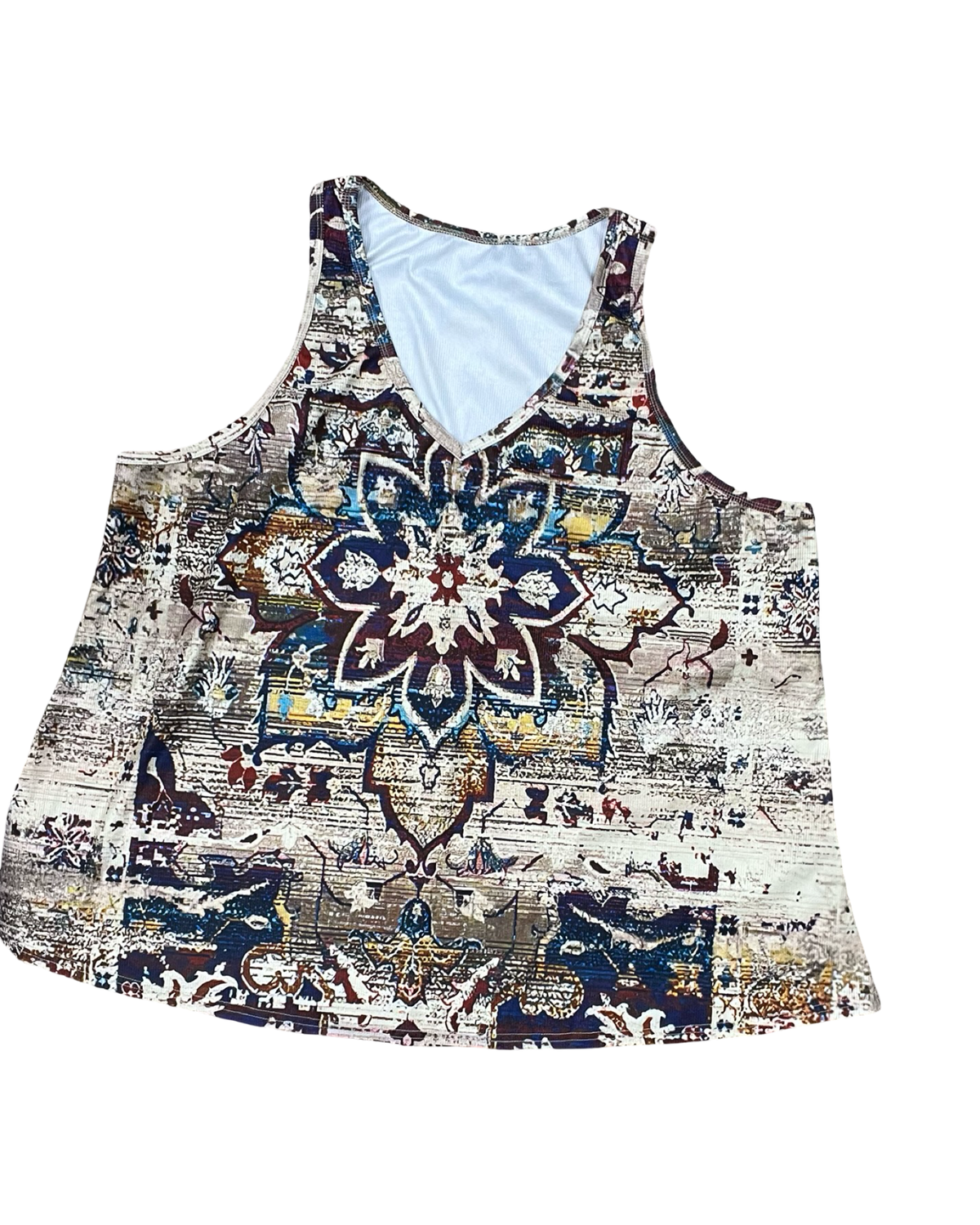 Top Sleeveless By Shein In Multi, Size:4X