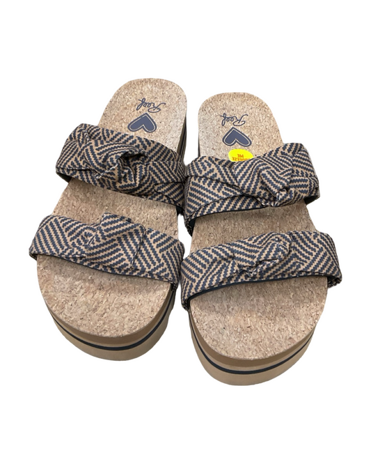 Sandals Heels Platform By Reef In Brown, Size:8