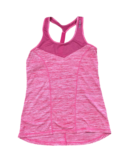 Athletic Tank Top By Reebok In Pink, Size:M
