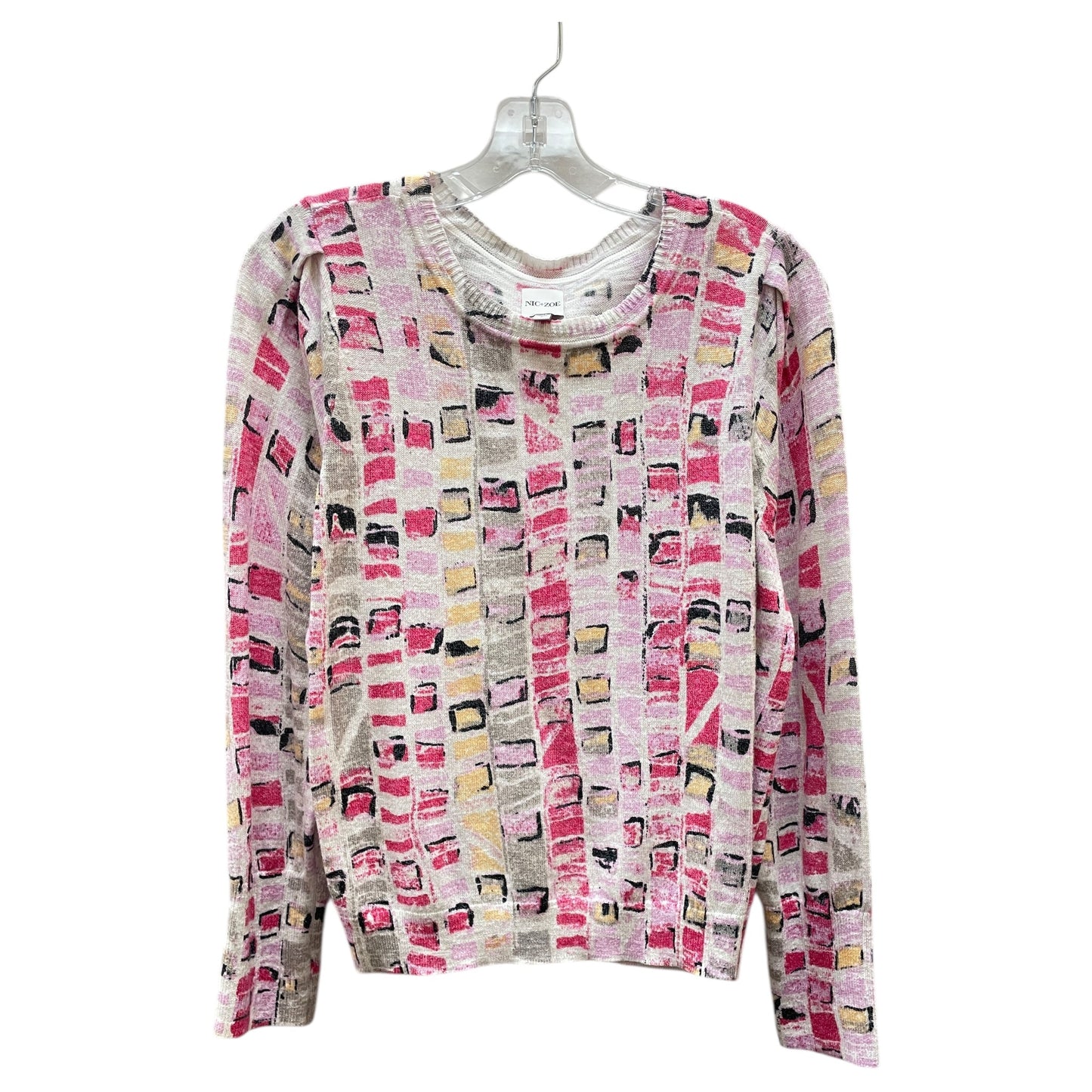 Sweater By Nic + Zoe In Pink, Size:L