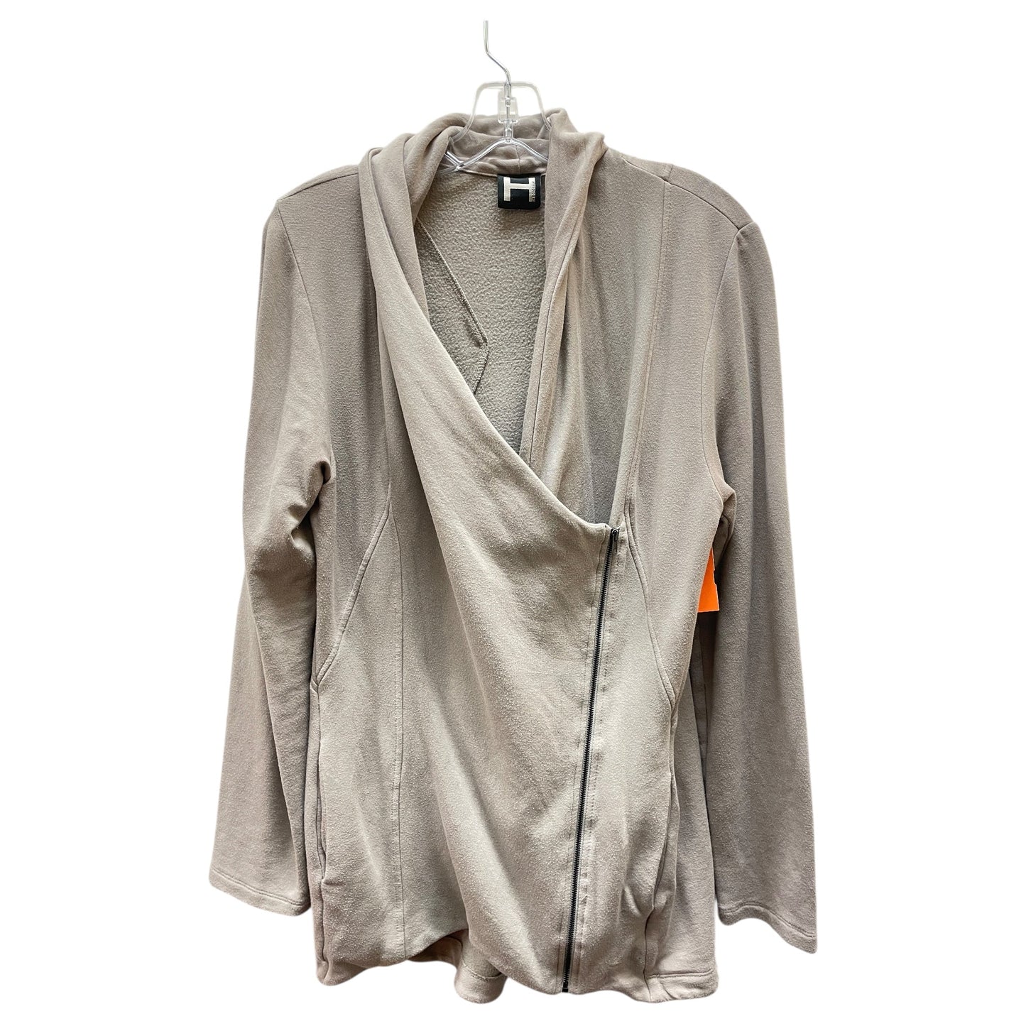 Cardigan By Bordeaux In Taupe, Size:L
