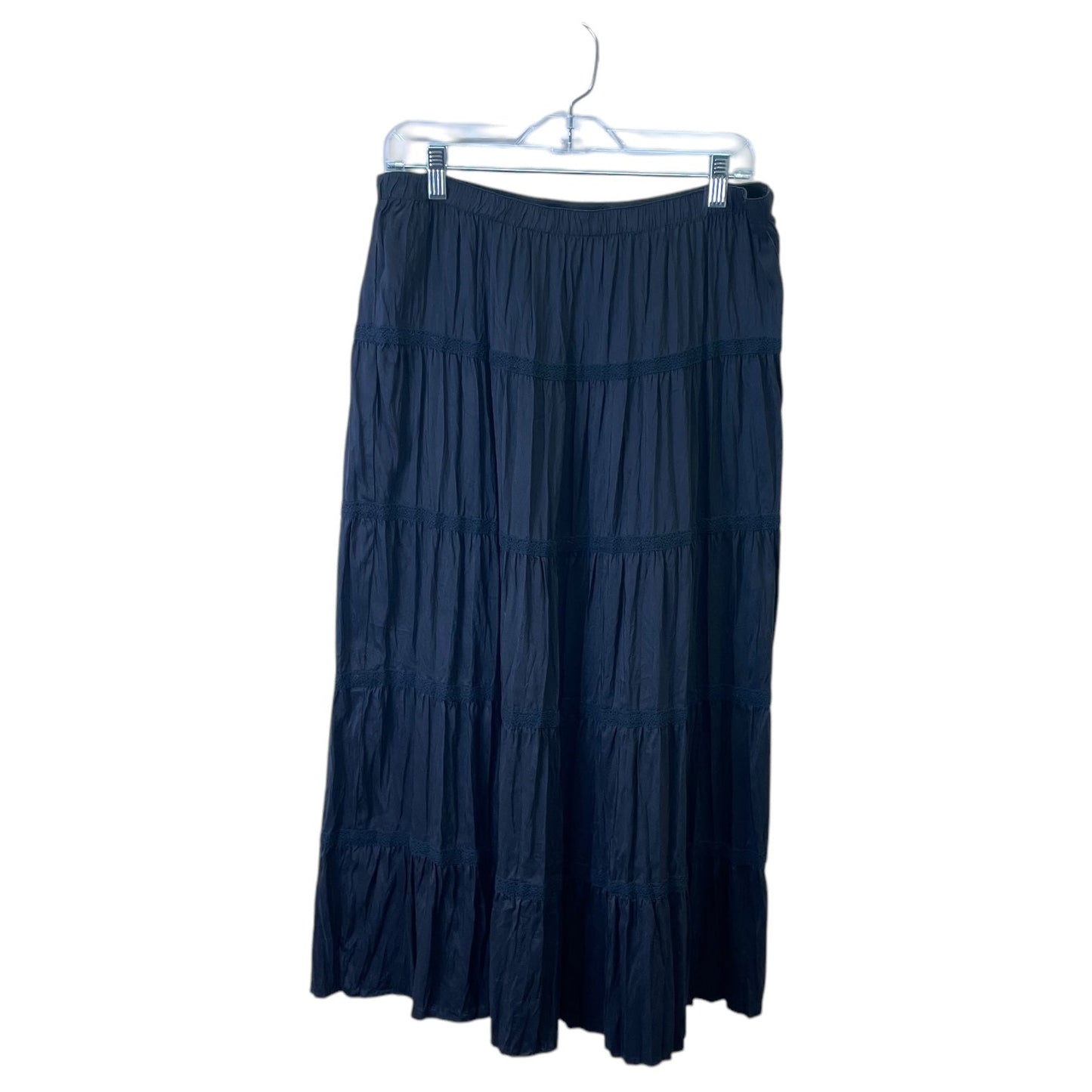 Skirt Maxi By Garnet Hill In Black, Size:8