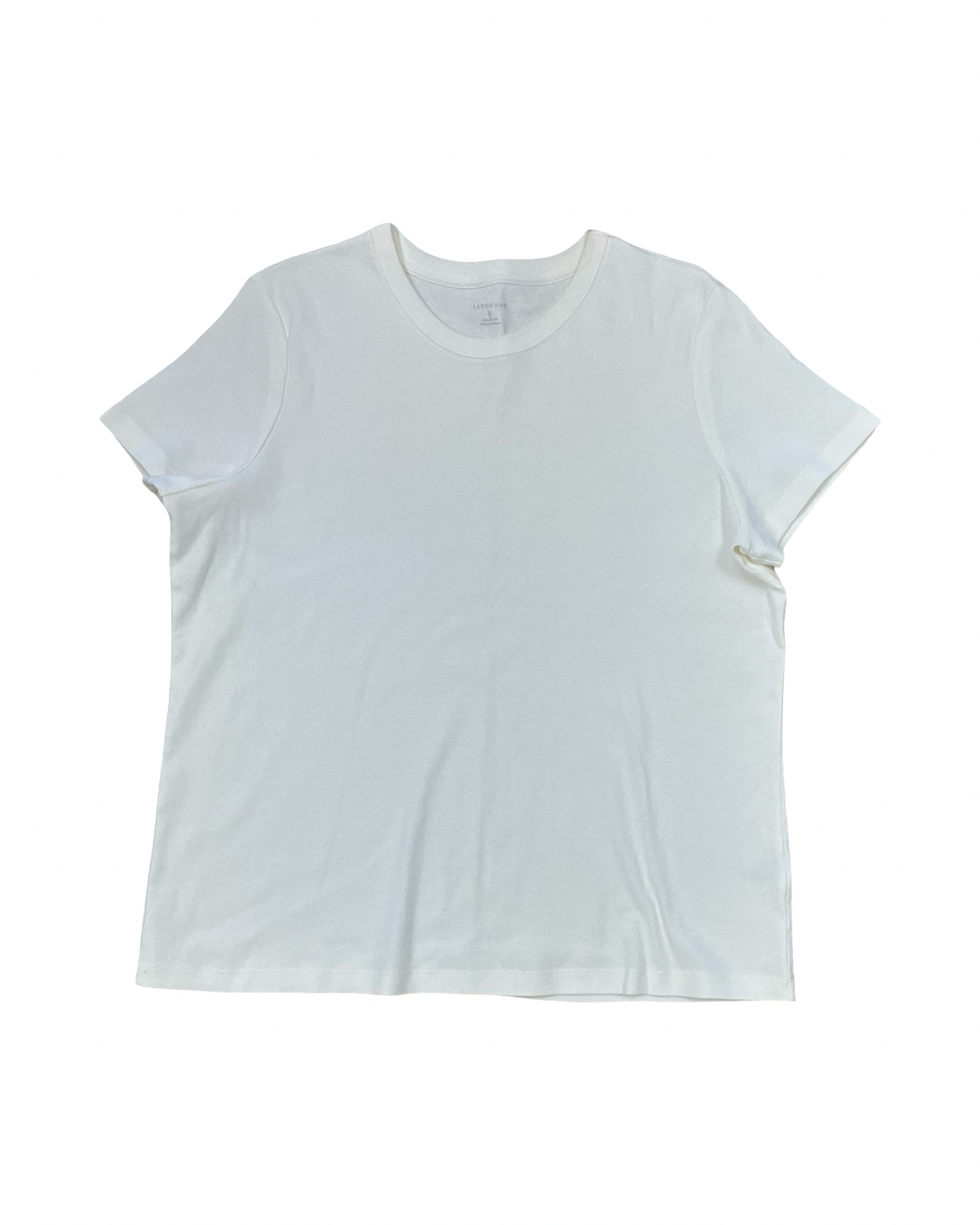 Top Ss By Lands End In White, Size:Xl