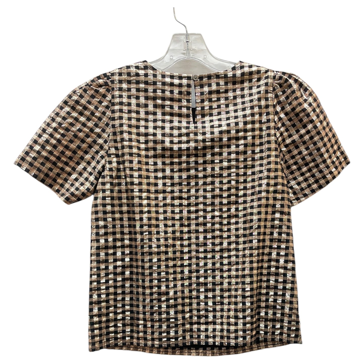 Top Ss By J. Crew In Black & Gold, Size:Xxs