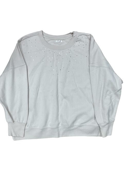 Sweatshirt Crewneck By Maurices In Tan, Size:2X