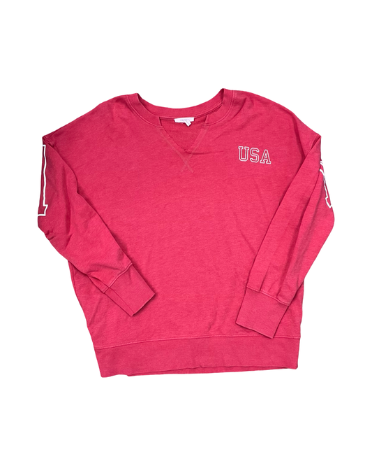 Sweatshirt Crewneck By Maurices In Red, Size:L