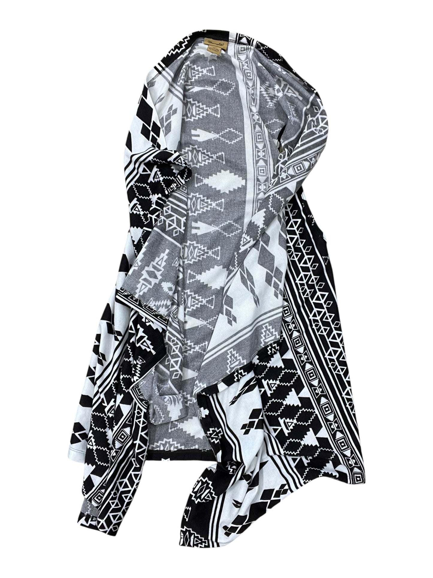 Cardigan By Wrangler In Black & White, Size:M