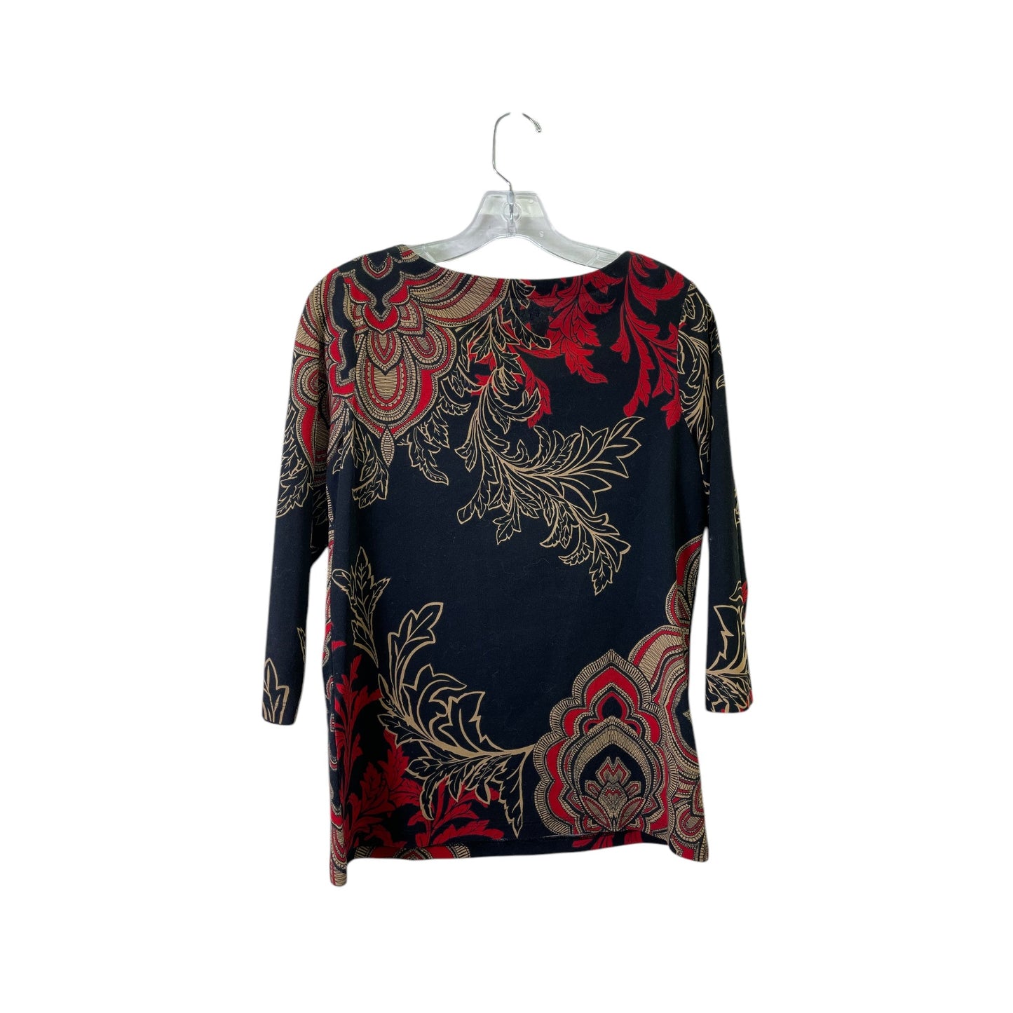 Top Ls By Chicos In Black & Red, Size:M