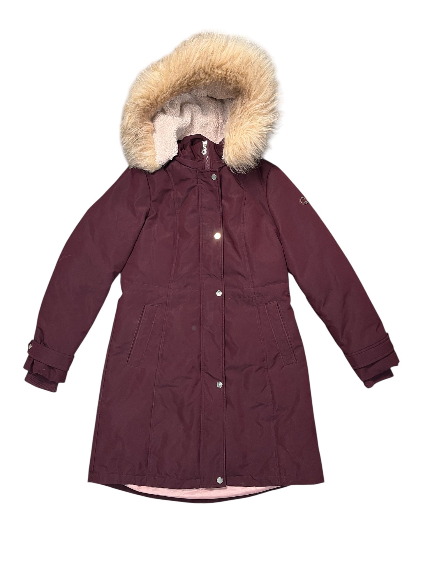 Coat Designer By Kate Spade In Maroon, Size:S