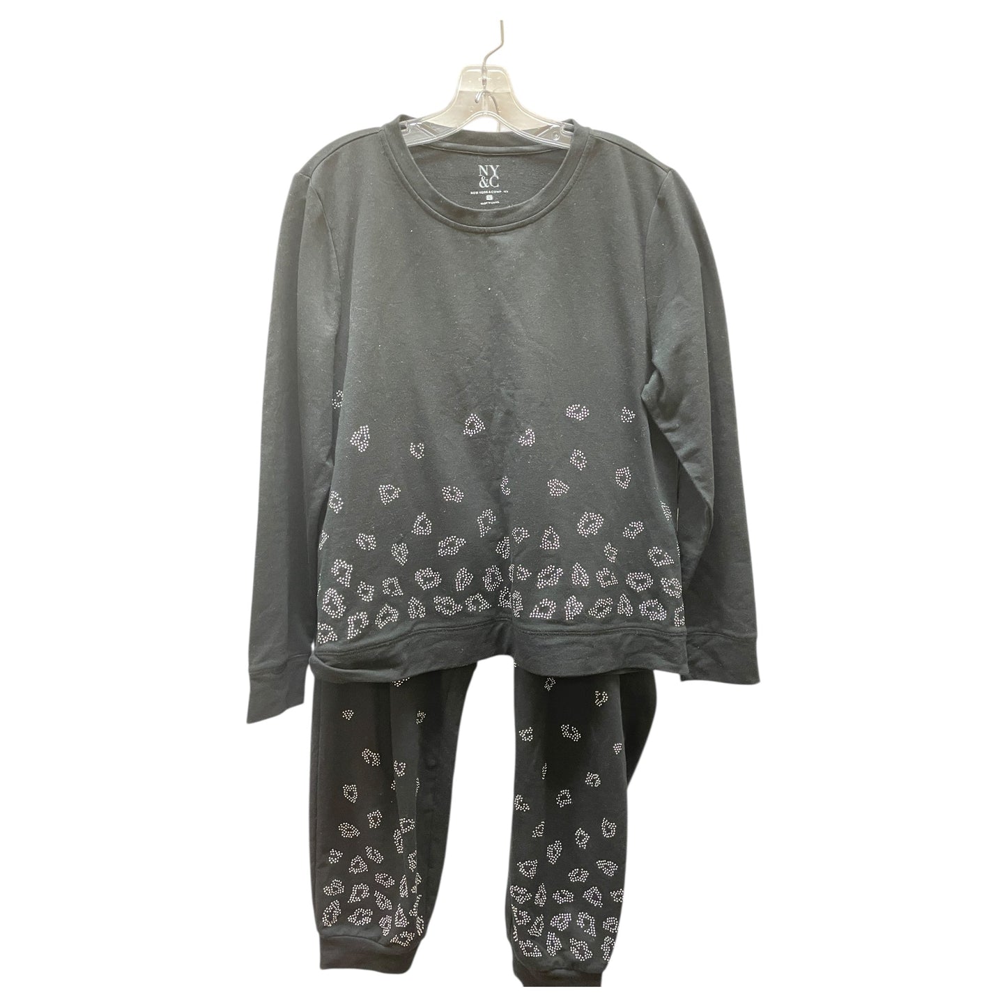 Athletic Pants 2Pc By New York And Co In Black, Size:L