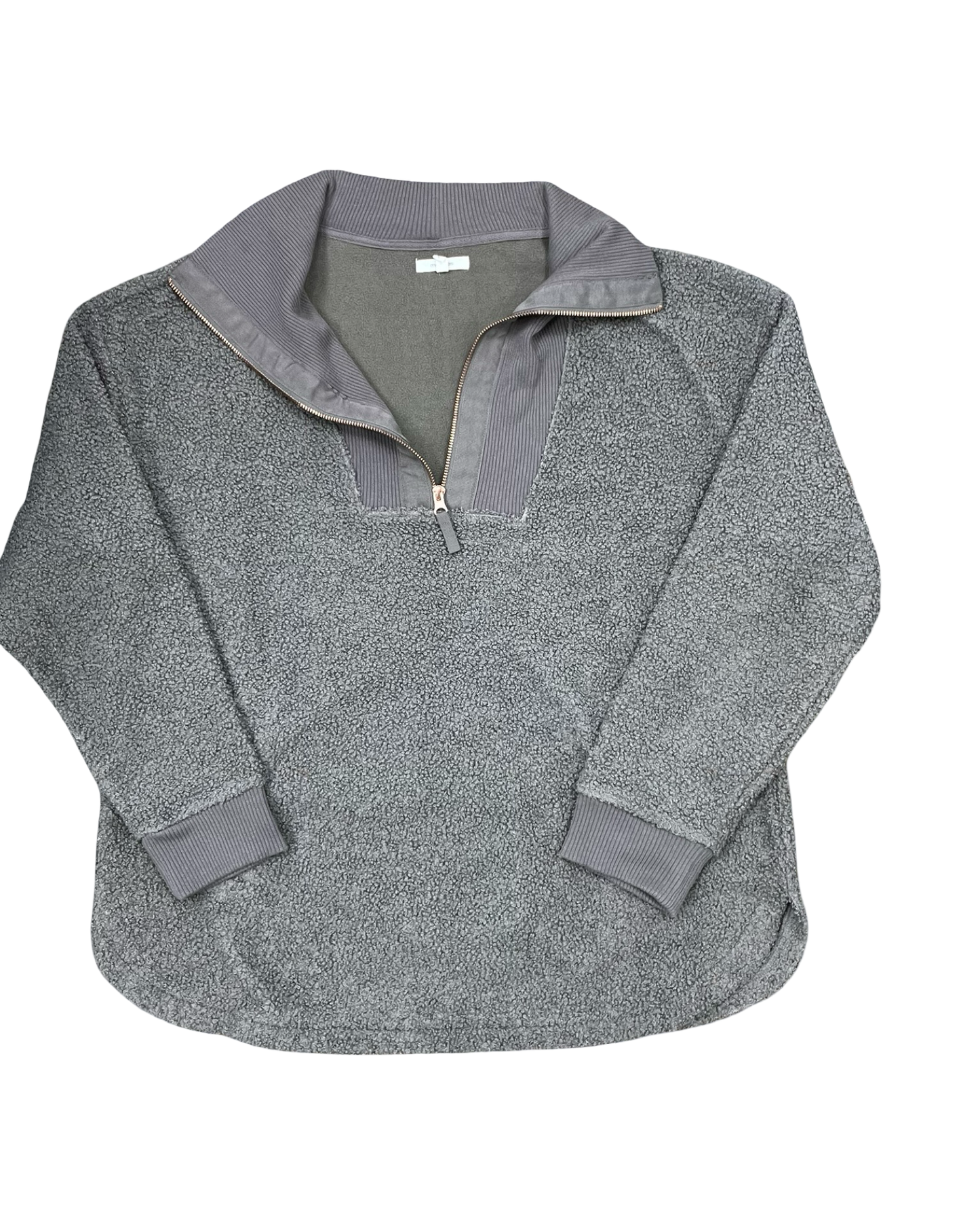 Sweatshirt Collar By Maurices In Grey, Size:L