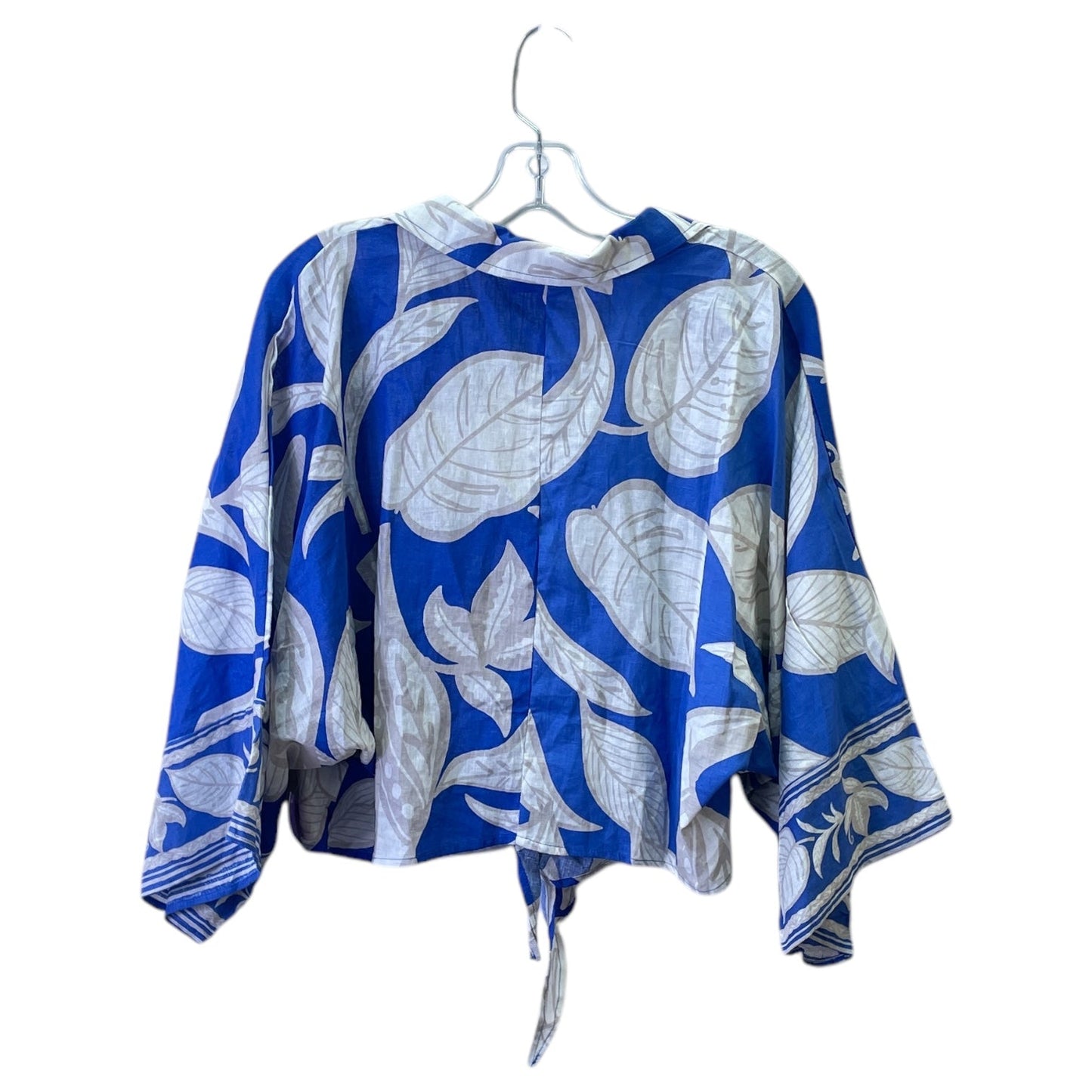 Top Ss By Rachel Zoe In Blue & White, Size:L