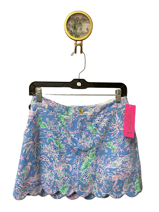 Skort Designer By Lilly Pulitzer In Green & Purple, Size:0