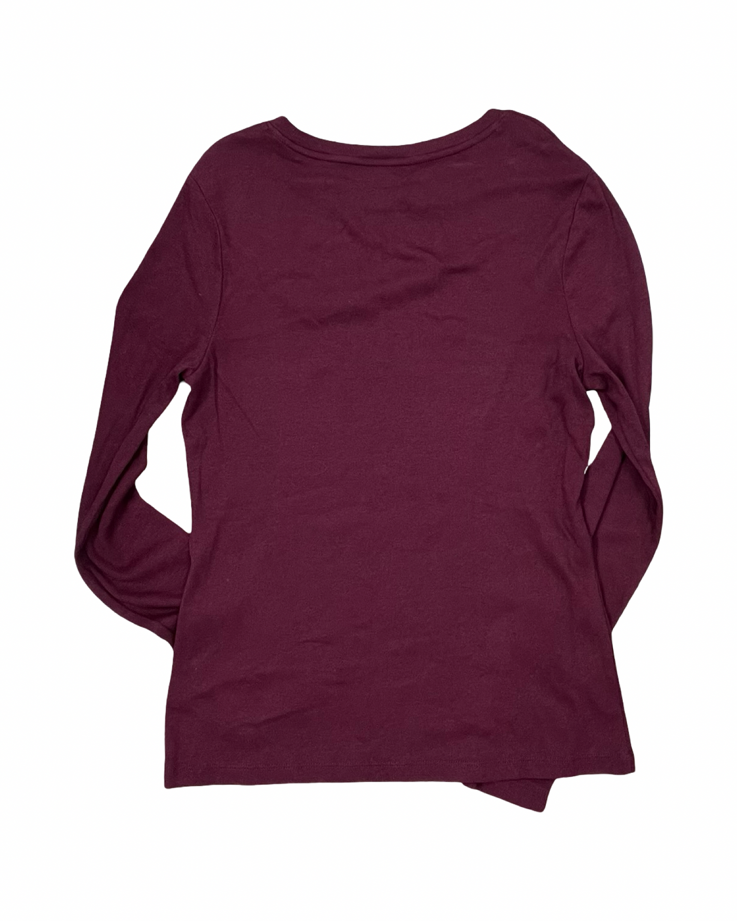 Top Ls Basic By A New Day In Maroon, Size:M