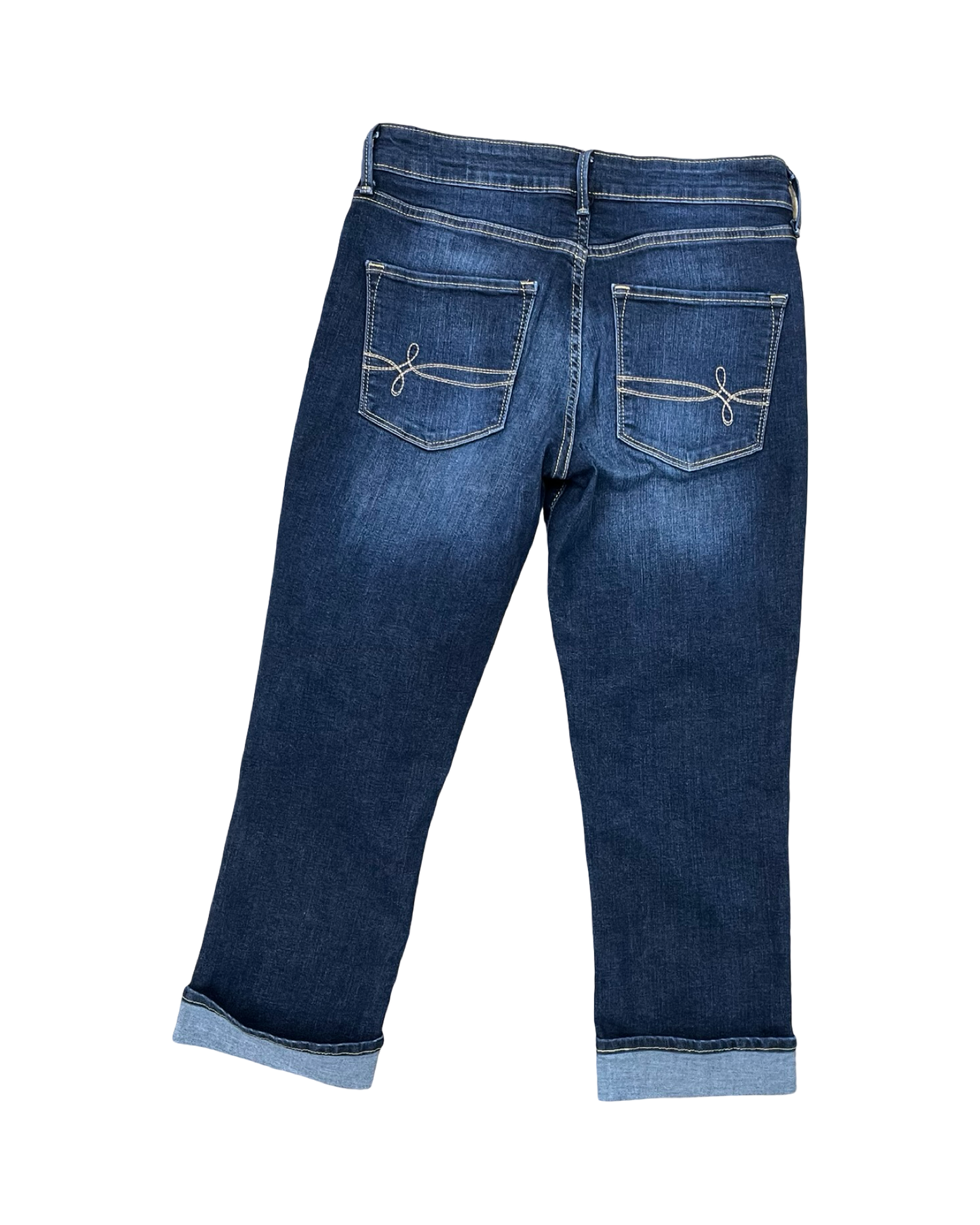 Jeans Cropped By Levis In Blue Denim, Size:4