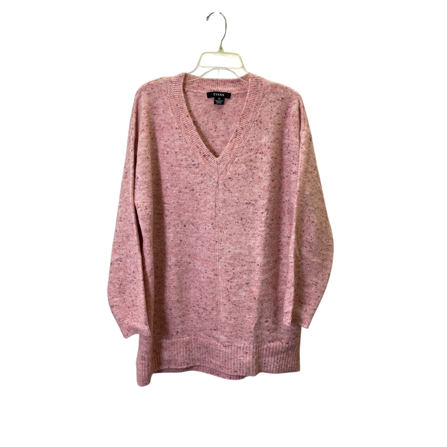 Sweater By Evans In Pink, Size:1X