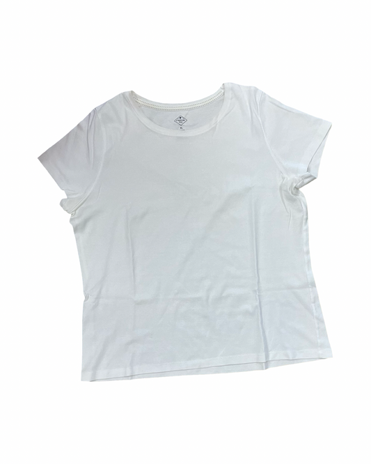 Top Ss Basic By St Johns Bay In White, Size:Xl