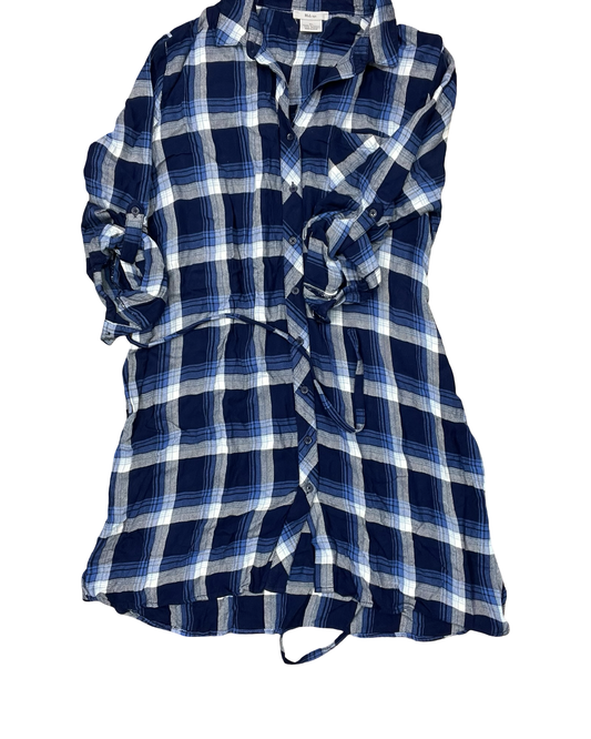 Dress Casual Midi By Clothes Mentor In Blue, Size:Xl