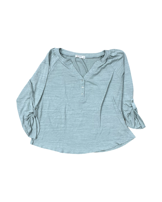 Top 3/4 Sleeve By 89Th And Madison In Green, Size:L