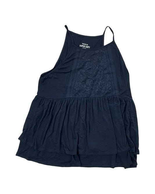 Top Sleeveless By Torrid In Black, Size:1X