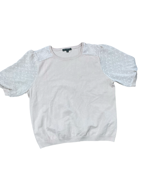 Top Ss By Adrianna Papell In Tan, Size:L