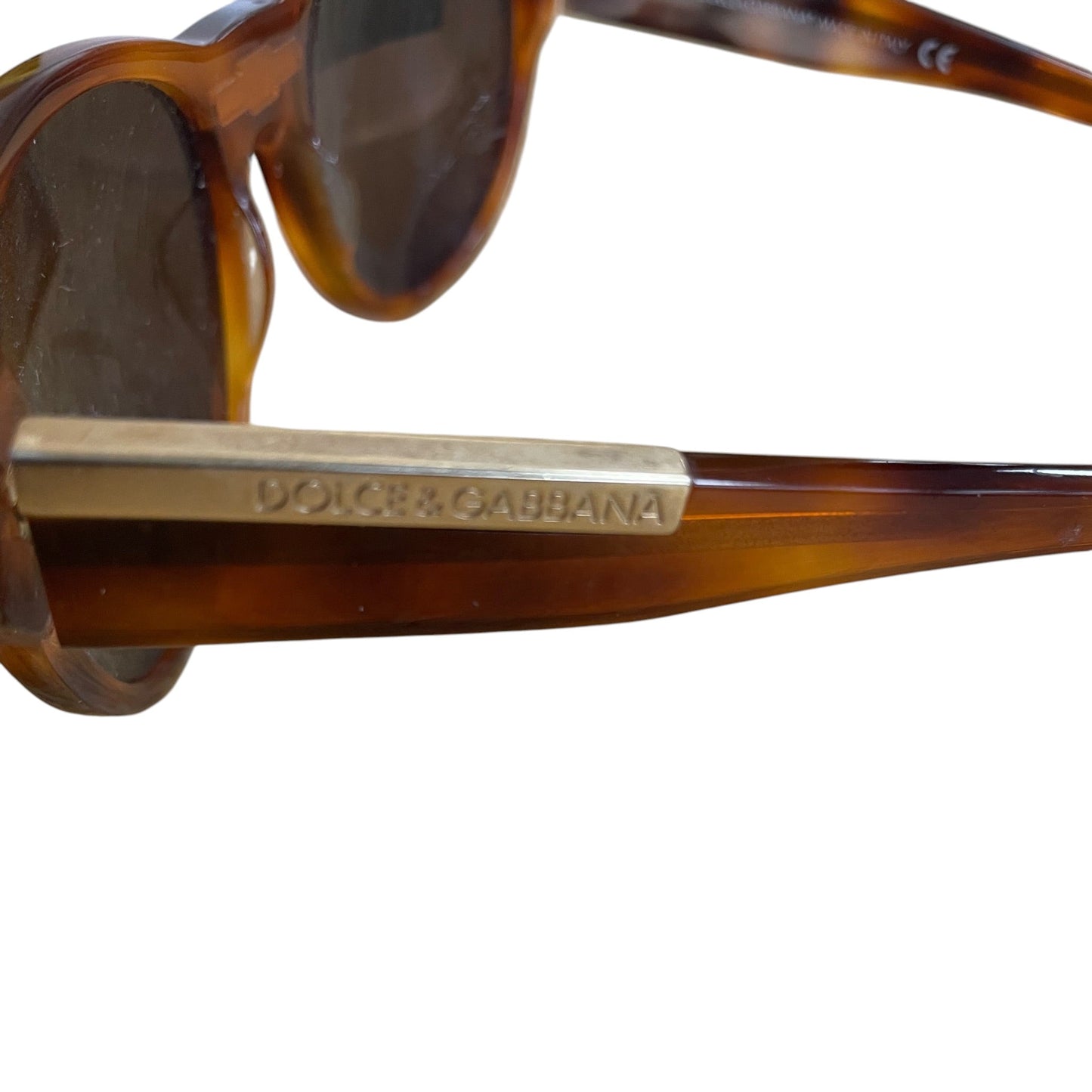 Sunglasses Luxury Designer By Dolce And Gabbana In Brown