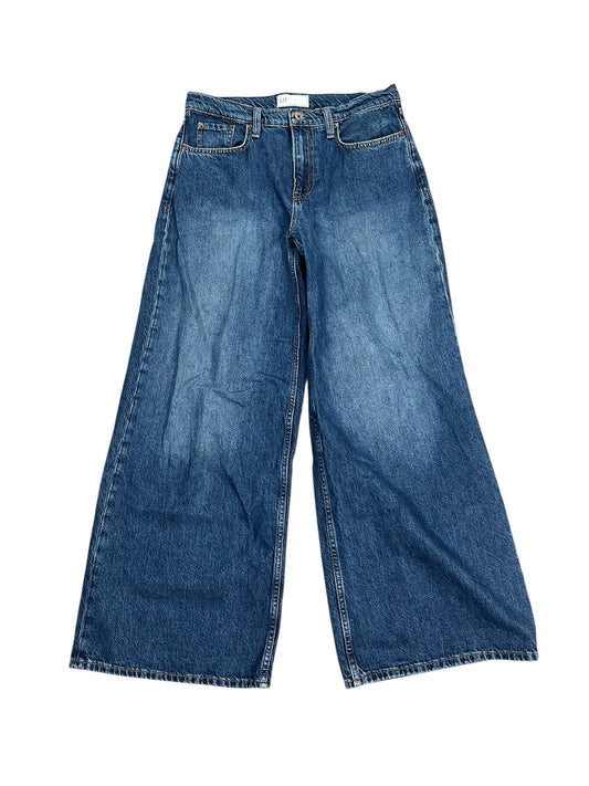 Jeans Wide Leg By Gap In Blue Denim, Size:2