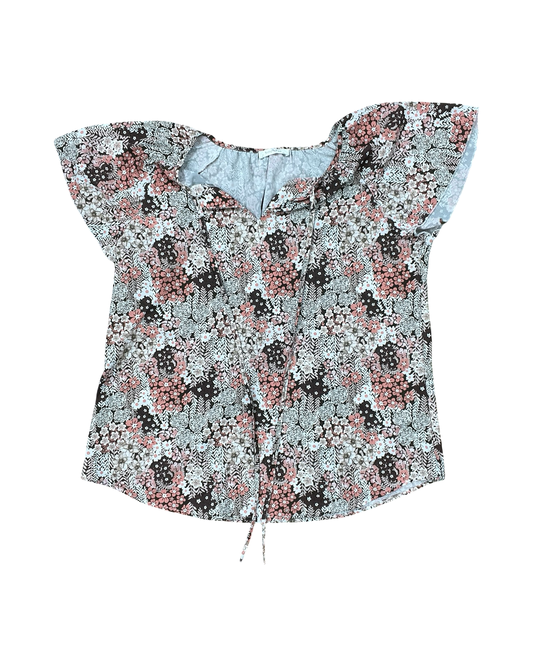 Top Ss By Simple Fun In Brown & Orange, Size:Xl