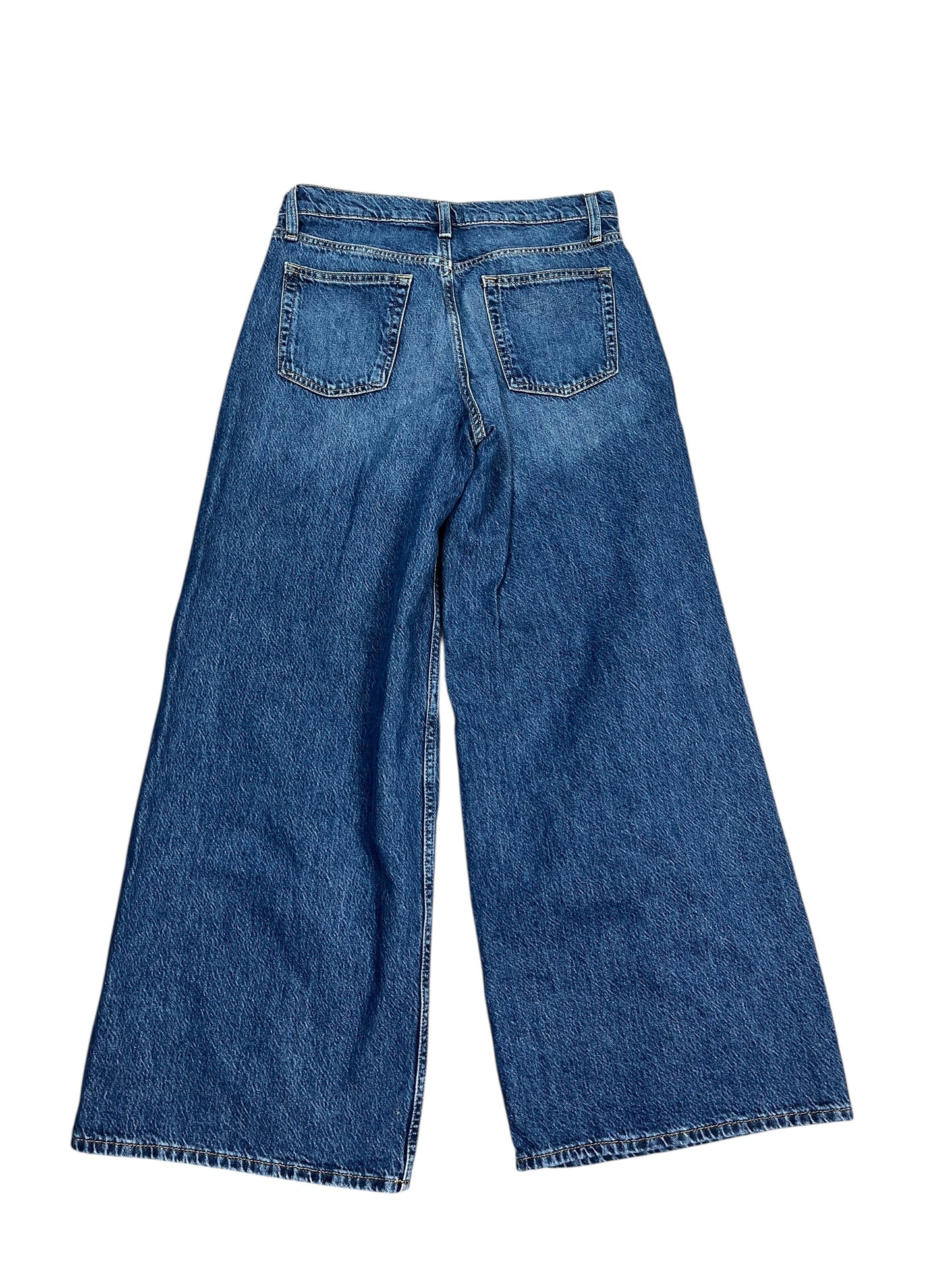 Jeans Wide Leg By Gap In Blue Denim, Size:2