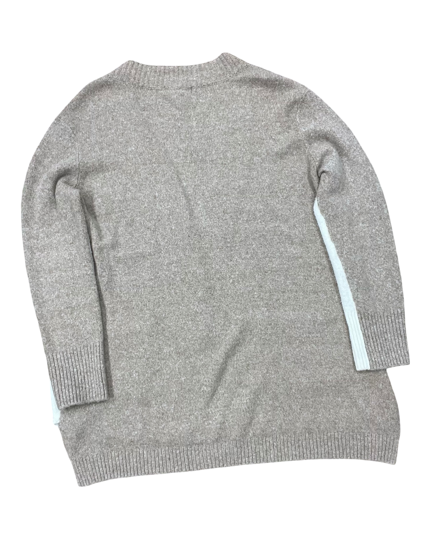 Sweater Cardigan By Bb Dakota In Tan & White, Size:L